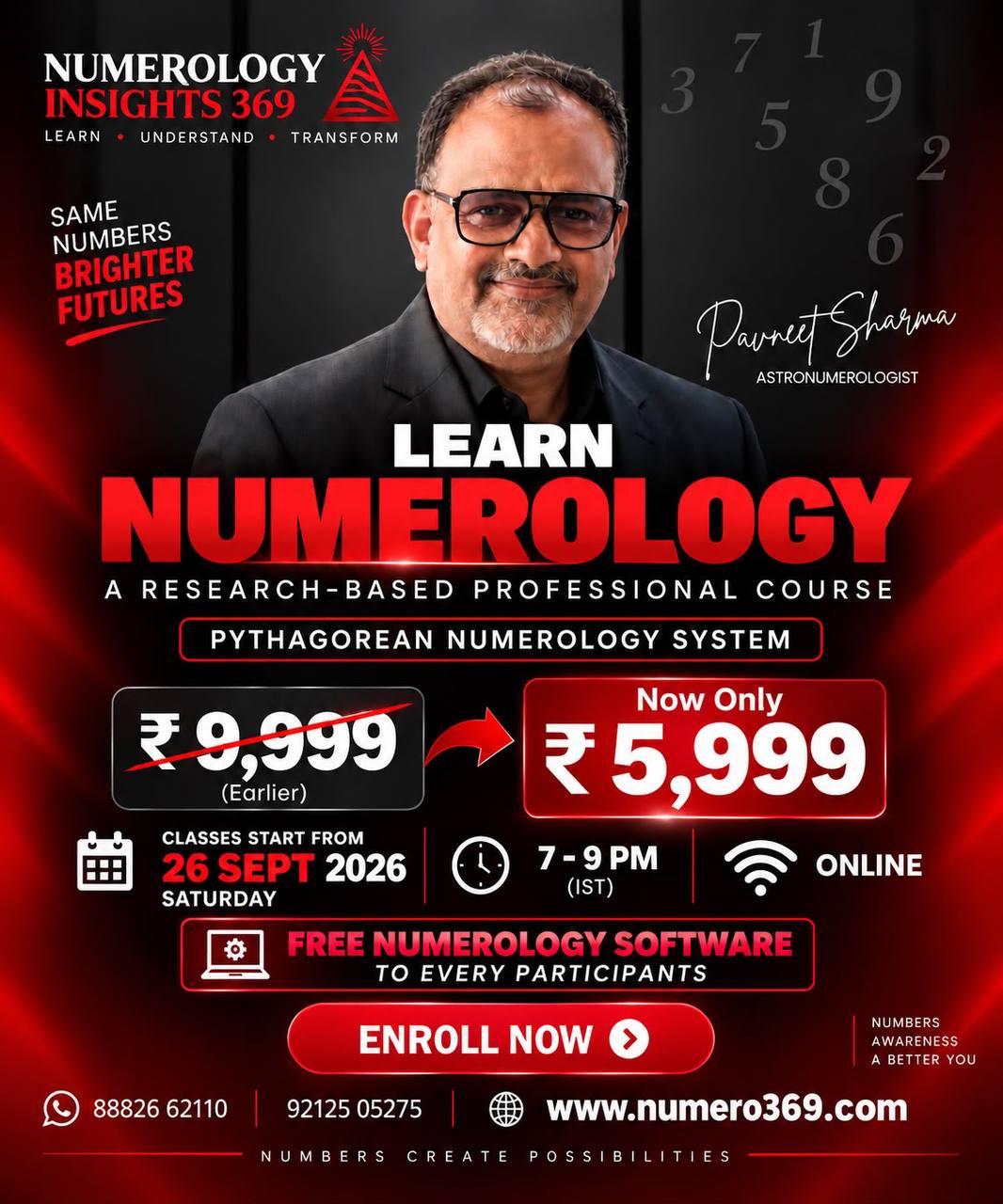 Pavneet Sharma teaching numerology