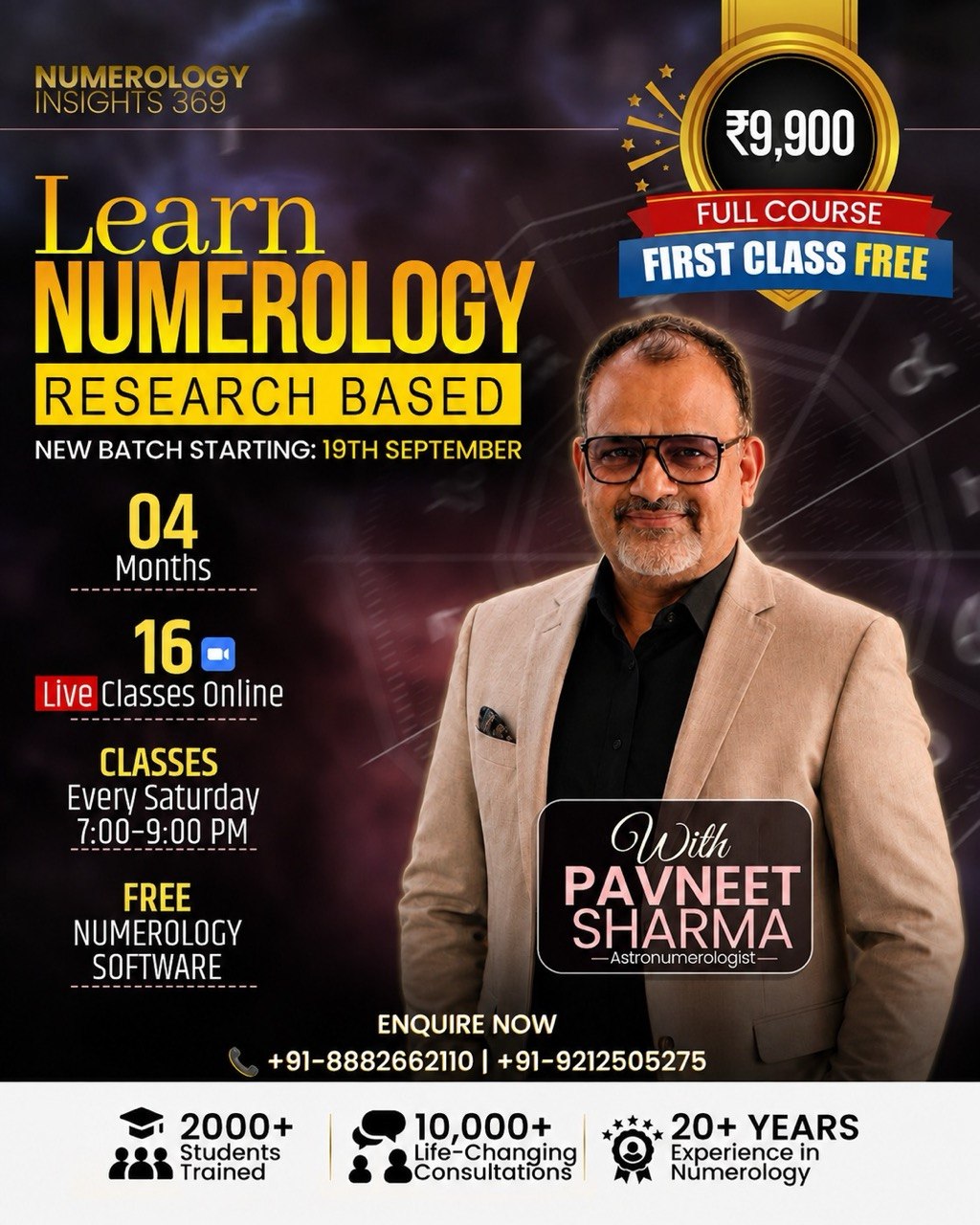 Pavneet Sharma teaching numerology